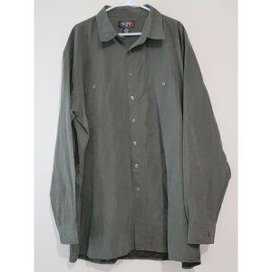 REPP LTD Casual‎ Long Sleeves Button Down Gray SZ 3XLT